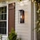 Mirrea 18" Modern Outdoor Porch Wall Light, Oil Rubbed Bronze, 2 Pack