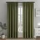Miulee Olive Green Semi Sheer Privacy Curtains Drapes 2 Panels 52W X 84L