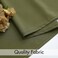Miulee Olive Green Semi Sheer Privacy Curtains Drapes 2 Panels 52W X 84L