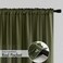Miulee Olive Green Semi Sheer Privacy Curtains Drapes 2 Panels 52W X 84L