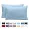 Bare Home Pillowcases Envelope (Queen Set of 2, Light Blue)