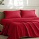 Bare Home Pillowcases Envelope (Queen Set of 2, Red)