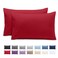 Bare Home Pillowcases Envelope (Queen Set of 2, Red)