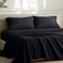 Bare Home Pillowcases Envelope (Standard Set of 2, Black)