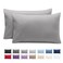 Bare Home Pillowcases Envelope (Standard Set of 2, Light Grey)