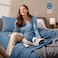 Bare Home Super Soft Fleece Sheet Set (Split King, Coronet Blue)