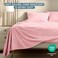 Bare Home Super Soft Fleece Sheet Set (Split King, Light Pink)