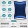 Bare Home 100% Mulberry Silk Pillowcase Envelope (Standard, Dark Blue)