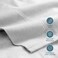 Bare Home Flannel Sheet Set 100% Cotton (Split King, Cloud Grey)