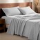 Bare Home Flannel Sheet Set 100% Cotton (Split King, Cloud Grey)