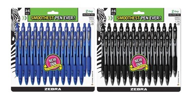 Zebra Pens Combo Pack Z-Grip Retractable Ballpoint Pens Medium Point 1.0 Mm (48 Pack)