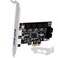 FebSmart 1X 19PIN USB 3.0 Header and 2X USB-a Ports Pcie USB 3.0 5Gbps Expansion Card for Windows and Linux Desktop Pcs, Built in Self-Powered Technology, No Need Additional Power Supply (Fs-ha-pro)