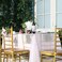 SoarDream Iridescent White Sequin Tablecloth 90"x156" Wedding Table Cloth