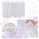 SoarDream Iridescent White Sequin Tablecloth 90"x156" Wedding Table Cloth
