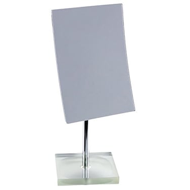 Gedy Rainbow Square Magnifying Mirror, Silver