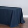 Ltc linens Tablecloth 90 X 132-Inch Rectangular Polyester Tablecloth with Rounded Corners, Navy Blue, (90132-010178)