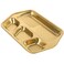 Kichvoe Stainless Steel Divided Plate Rectangular 3 Compartments