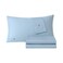 Lacoste 100% Cotton Percale 3-Piece Sheet Set, Allure Blue, Twin