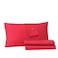 Lacoste 100% Cotton Percale 3-Piece Sheet Set, Chili Pepper, Twin XL