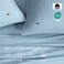 Lacoste 100% Cotton Percale 4-Piece Sheet Set, Allure Blue, Cal King
