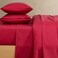 Lacoste 100% Cotton Percale 4-Piece Sheet Set, Chili Pepper, Cal King