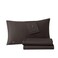 Lacoste 100% Cotton Percale 4-Piece Sheet Set, Dark Gray, Full