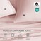 Lacoste 100% Cotton Percale 4-Piece Sheet Set, Iced Pink, King