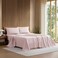Lacoste 100% Cotton Percale 4-Piece Sheet Set, Iced Pink, King