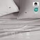 Lacoste 100% Cotton Percale 4-Piece Sheet Set, Sleet, Cal King