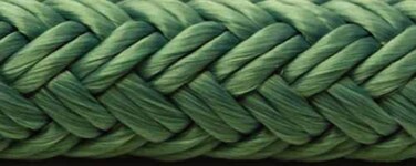 Seachoice Double-Braid Nylon Dock Line W/Eye Splice, Pre-Shrunk, Heat Stabilized, 1/2 in. X 20 Ft., Teal Green