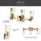 Kichler Jemsa 3-Light Bathroom Vanity Light, Champagne Bronze