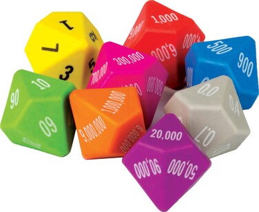 Teacher Created Resources Place Value Dice 8-Pack