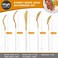 Oliviola Matte White Gold Silverware Set, 40PCS Stainless Steel Flatware Set