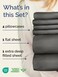 CGK Unlimited Cgk Extra Deep Full Sheet Set - 6PC Cooling Sheets - Charcoal