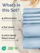 CGK Unlimited Cgk Extra Deep Full Sheet Set - 6PC Cooling Sheets - Sky Blue