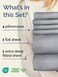 CGK Unlimited Cgk Extra Deep Full Sheet Set - 6PC Cooling Sheets - Steel Blue