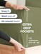 CGK Unlimited Cgk Extra Deep King Sheet Set - 6PC Cooling Sheets - Sage Green