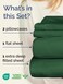CGK Unlimited Cgk Extra Deep Twin Sheet Set - 4PC Cooling Sheets - Emerald Green