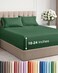 CGK Unlimited Cgk Extra Deep Twin Sheet Set - 4PC Cooling Sheets - Emerald Green