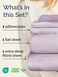 CGK Unlimited Cgk Extra Deep Twin Sheet Set - 4PC Cooling Sheets - Light Lavender