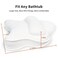 Poemland Extra Thick Large Bath Pillow with Neck, Back, Head Support for Bathtub