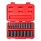 Tekton 3/8 Inch Drive Deep 6-Point Impact Socket Set, 19-Piece (6-24 Mm) - Case SID91303