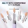 Kiara sky Rose Gold Drill Bits for E-File Nail Drill (5 in 1 Fine)