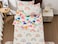 Ntbed Rainbow Printed Zipper Bedding Sets Twin Lightweight Microfiber Heart Comforter Set with Fitted Sheet Pillow Covers, Beige
