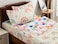 Ntbed Rainbow Printed Zipper Bedding Sets Twin Lightweight Microfiber Heart Comforter Set with Fitted Sheet Pillow Covers, Beige