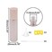 Jiuwu 33 Pack 10ML Empty Refillable Small Glass Roller Bottles-Rose Gold
