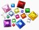 Allstarco 5MM (13/64") Red Ruby Square Acrylic Gems, 100 Pcs