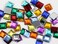 Allstarco 5MM (13/64") Red Ruby Square Acrylic Gems, 100 Pcs