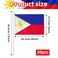 Geodurn 20 Pack Handheld Philippines Flags, Small Filipino Mini Flags on Sticks