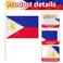 Geodurn 20 Pack Handheld Philippines Flags, Small Filipino Mini Flags on Sticks